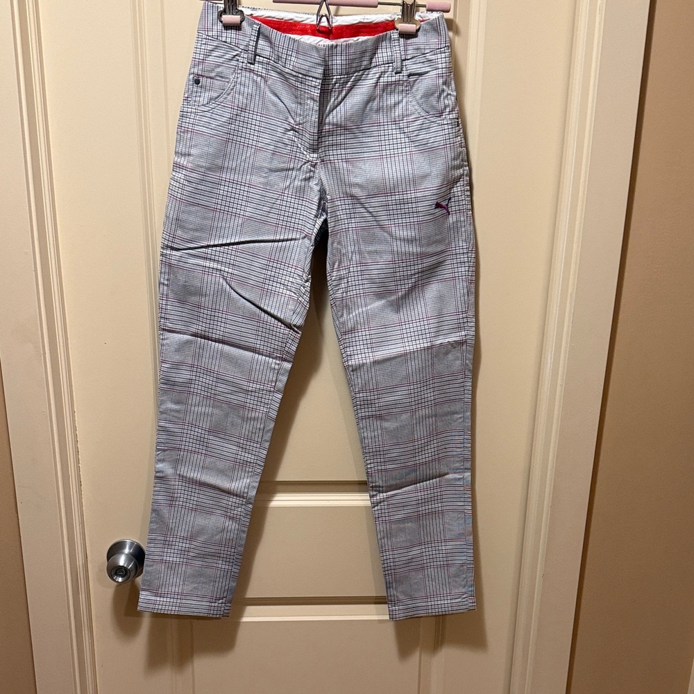 Puma Gray Plaid Women's Pants